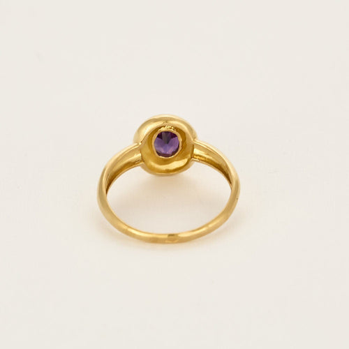 56号戒指 黄金和紫水晶戒指 58 Facettes AUX1333X3