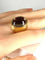 Bague 51 Bague en or jaune topaze cabochon 58 Facettes AB340