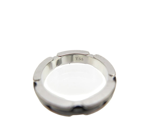 Bague 55 bague CHANEL ultra pm j3092 t55 en or blanc 18k ceramique noire 58 Facettes 271539