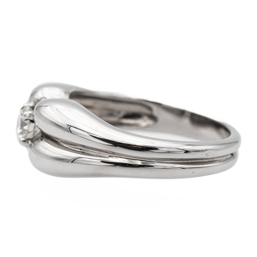 Bague 54 Bague Solitaire Or blanc Diamant 58 Facettes 578383CD