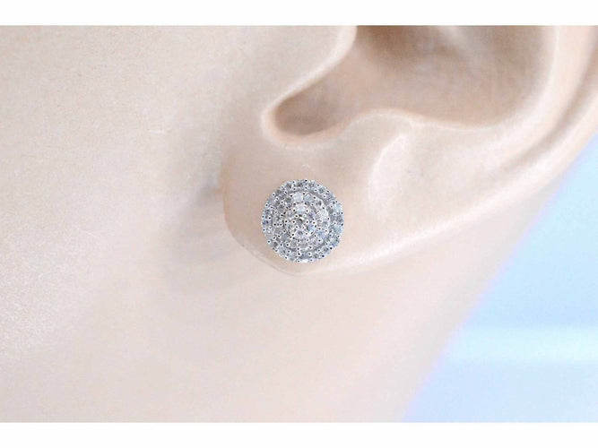 White gold entourage earrings with diamonds 58 Facettes 2025