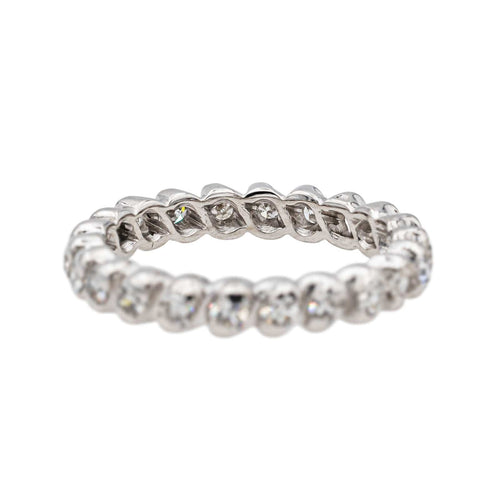 Bague 51 Bague Alliance américaine Or blanc Diamant 58 Facettes 3804930CN