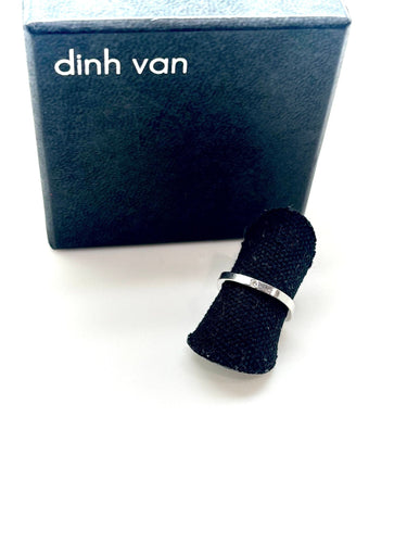 Bague 51 DINH VAN - Bague CUBE or blanc diamant 58 Facettes M9046