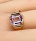 Bague 56 Bague en or rose améthyste rose 58 Facettes AB414