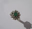 Bague 54 Bague Pompadour or blanc, émeraude et diamants 58 Facettes