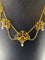 Collier Collier draperie en or 18 carats et perles, travail français vers 1880 58 Facettes AB37