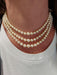 Collier collier de perles 3 rangs 58 Facettes 091081