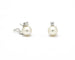 Boucles d'oreilles Boucles d'oreilles en or blanc avec perles australiennes et diamants 58 Facettes 4623