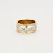 Bague Alliance or jaune, or blanc et diamants 58 Facettes LP766