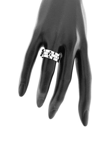 Bague Cartier Maillon Panthère bague flexible en or blanc 18 carats 58 Facettes