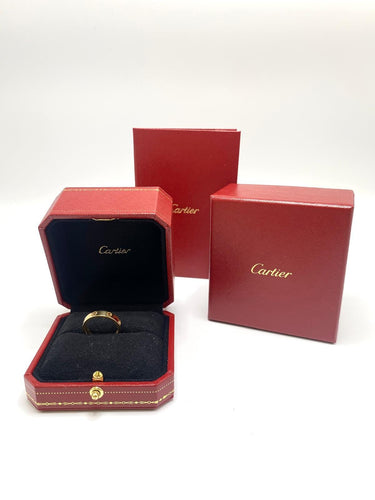 Bague 56 Cartier - Bague Love petit modèle en or 18k et diamant 58 Facettes