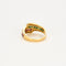 54 Bague cocktail or jaune et blanc émeraudes rubis et diamants 58 Facettes LP975/13