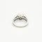 Bague 54 Bague en or blanc, perle blanche de culture et diamants 58 Facettes DAX0008