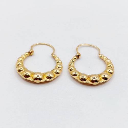 Boucles d'oreilles Créoles vintage or rose 58 Facettes A05842