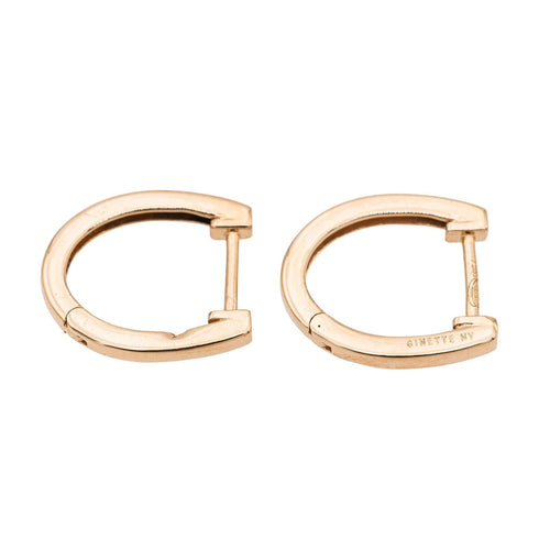 Boucles d'oreilles Ginette NY Boucles d'oreilles Créoles Hoop Or rose 58 Facettes 2678577CN