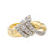 Bague 53 Bague Or jaune, Or blanc Diamant 58 Facettes 3105962CN