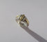 Bague 47 Christofle - Bague jonc vintage godrons en or 18k et argent 58 Facettes