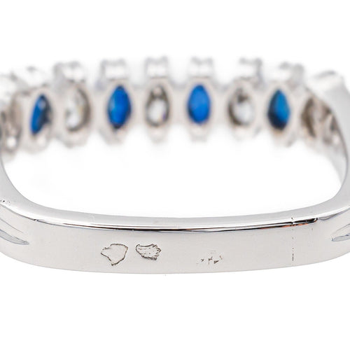 Bague 50 Bague Or blanc, Platine Saphir, Diamant 58 Facettes 3417085CN