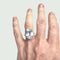 Bague 48 BAGUE DE DESIGN CONTEMPORAIN DU XXE SIÈCLE en OR 18 carats et PLATINE 58 Facettes Q855A