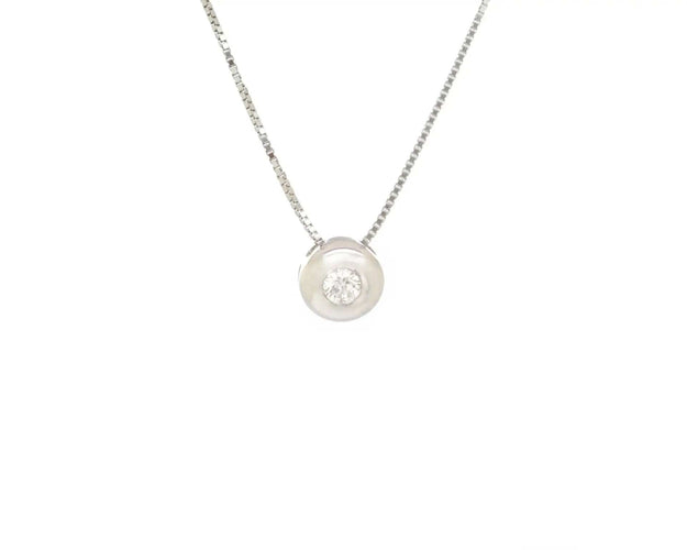 Collier Collier à point lumineux de 0,07 ct 58 Facettes 13862