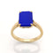 Bague 53 Bague or jaune lapis lazuli 58 Facettes