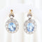 Boucles d'oreilles Boucles d'oreilles vintage ornées de diamants taille brillant et de spinelles 58 Facettes J00003070