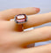 Bague 49 Bague en or blanc, tourmaline rose et diamants 58 Facettes AB613