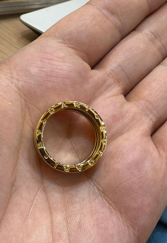 Bague 60 Bague Bulgari B-Zero1 en or jaune 10,22 gr 58 Facettes