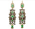 Boucles d'oreilles Antique emeralds diamonds gold Catalan earrings 58 Facettes 7488