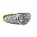 Bague 56 Bague diamants en or blanc et jaune 58 Facettes 296