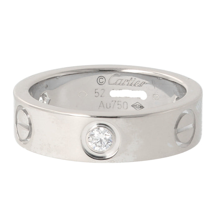 CARTIER - Ring Love Diamant aus Weißgold