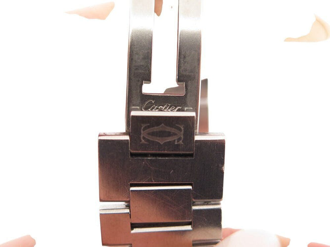 Montre montre CARTIER pasha c 2475 35mm acier automatique   lady 58 Facettes 269255