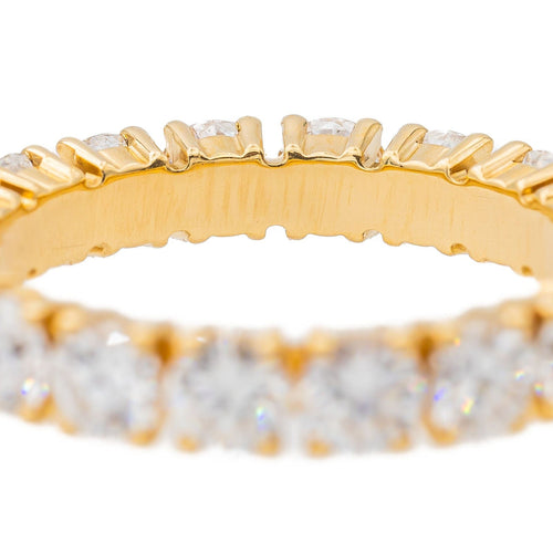 Bague 52 Bague Alliance américaine Or jaune Diamant 58 Facettes 3384911CN