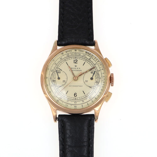 Montre ROLEX - Montre chronographe or rose 58 Facettes