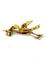 Broche Broche vintage or jaune 18K diamants 58 Facettes