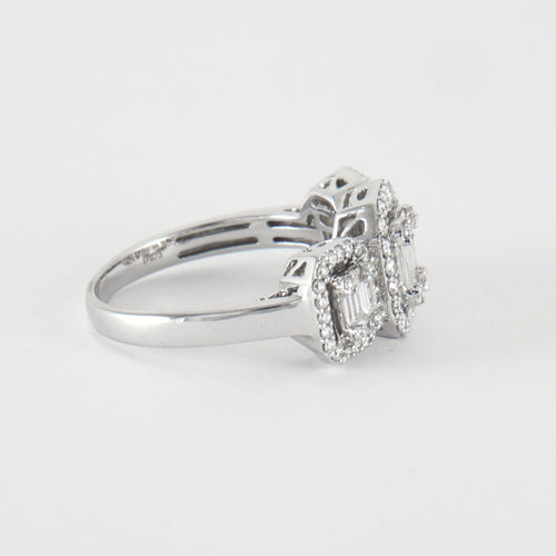 Bague Bague en Or Blanc & diamants 58 Facettes