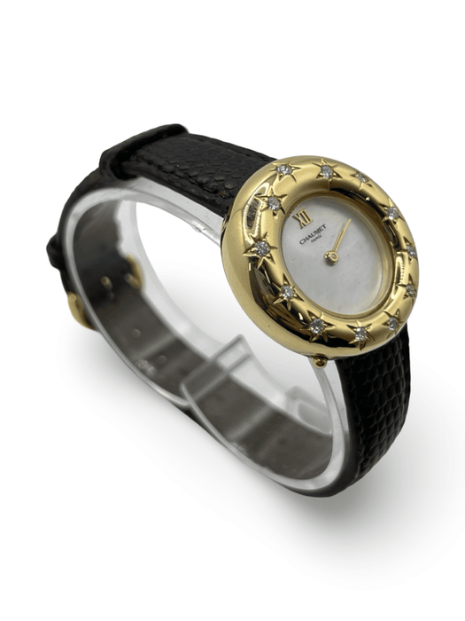 Montre CHAUMET - Anneau or jaune diamants Modèle Unique 58 Facettes