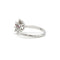 Bague 54 Marguerite - Or blanc, rubis et diamants 58 Facettes 1133