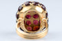 Bague 49 Bague Dome or jaune 18 carats  Grenat 11,20 carats 58 Facettes BGGRENAT-107