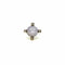 Bague 53 Bague or jaune, saphir blanc et diamants 58 Facettes Z15B51443