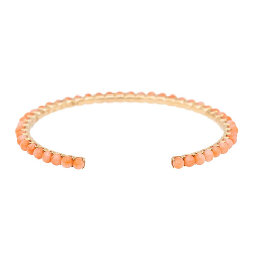 Bracelet Ginette NY Bracelet Jonc Maria Or rose Corail 58 Facettes 2656008CN