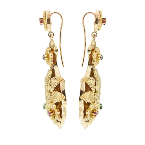 Boucles d'oreilles Boucles d'oreilles pendantes style Bourbon 58 Facettes 35136