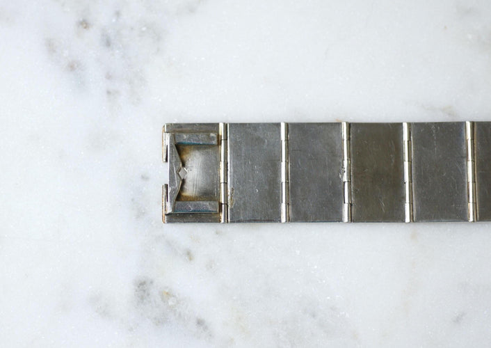 Bracelet Bracelet Ruban Art Déco, Rubis sur Or Rose et Argent 58 Facettes