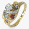 Bague 55 Bague diamants topazes 58 Facettes AM52