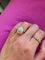 Bague 54 Yellow gold Australian opal and diamond ring 58 Facettes