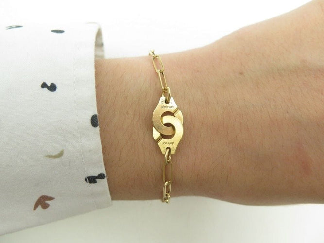 Bracelet bracelet DINH VAN menottes r10 or jaune 58 Facettes 259277