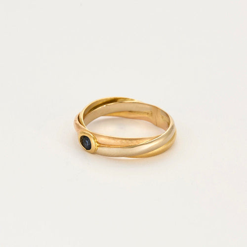 Bague 57 Bague or jaune et améthyste 58 Facettes MON0946