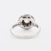 Bague Bague halo or blanc diamants 58 Facettes 282