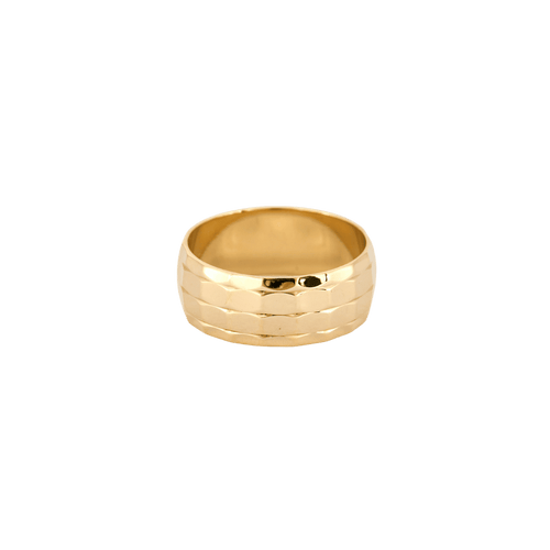 Bague 58 BAGUE "FACETTE" OR JAUNE 58 Facettes BO/240061