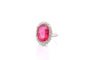 Bague 53 Bague tourmaline de 10,87cts et diamants 58 Facettes 25878-26585